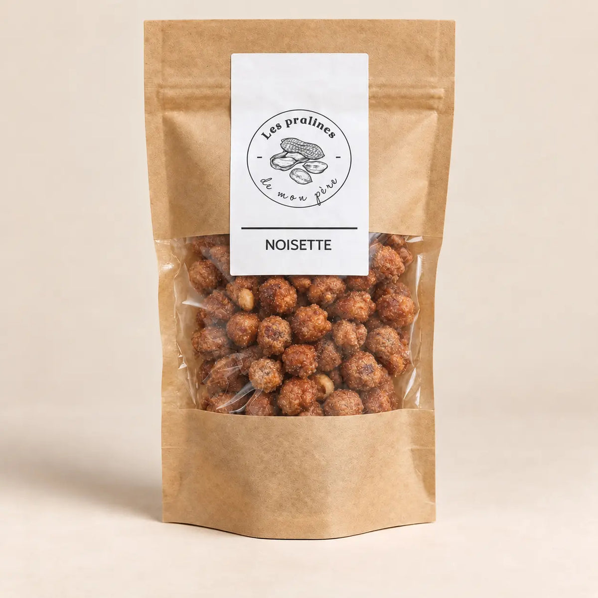Noisettes caramélisées – 120g Les Pralines de mon Père